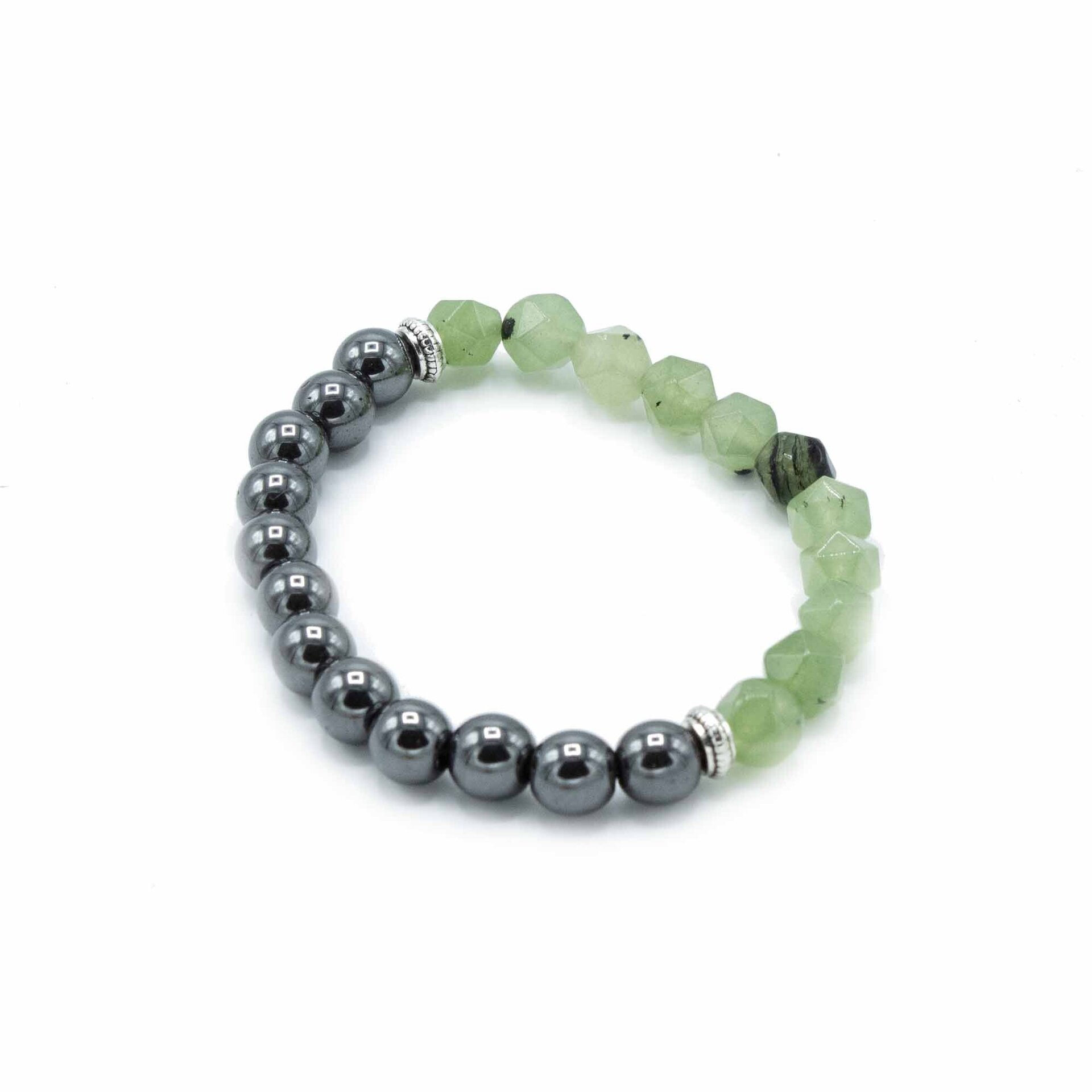 Pulsera de Piedra Preciosa Tallada Jade Magnético - 2